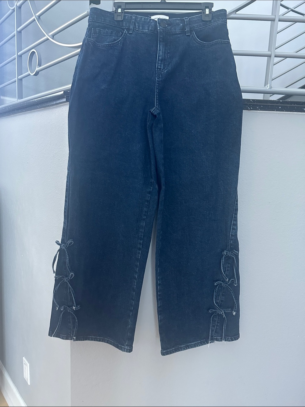 Gibson Latimer Indigo Jeans with Side Lace Ties size 12